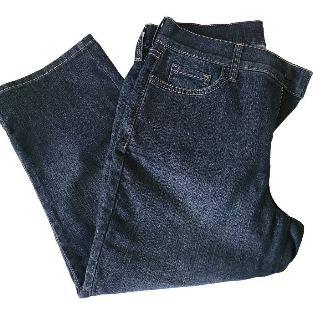 NYDJโWomensโStraightโCropโJeansโSizeโ10